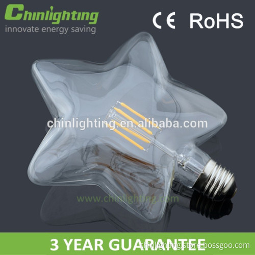 Decoration new fashionable CE ROHS led filament bulb E27 E26 B22 led filament bulb